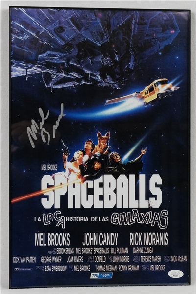 Mel Brooks "Spaceballs" Autographed 11x17 Movie Poster JSA