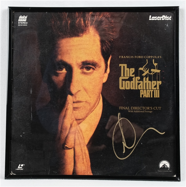 Andy Garcia Autographed & Framed "Godfather III" LP Cover JSA
