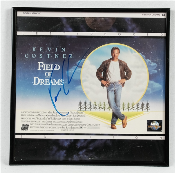 Kevin Costner Autographed & Framed "Field of Dreams" Laser Disc JSA