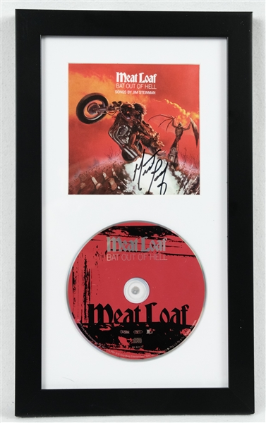 Meatloaf Lot of 2 Autographed & Framed CDs JSA