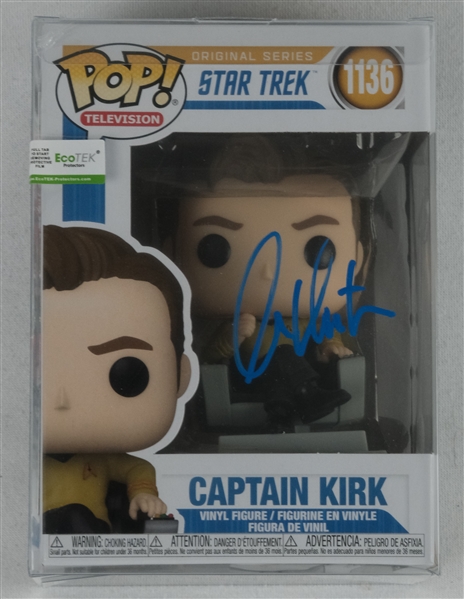 William Shatner Lot of 2 Autographed "Star Trek" Funko Pops JSA