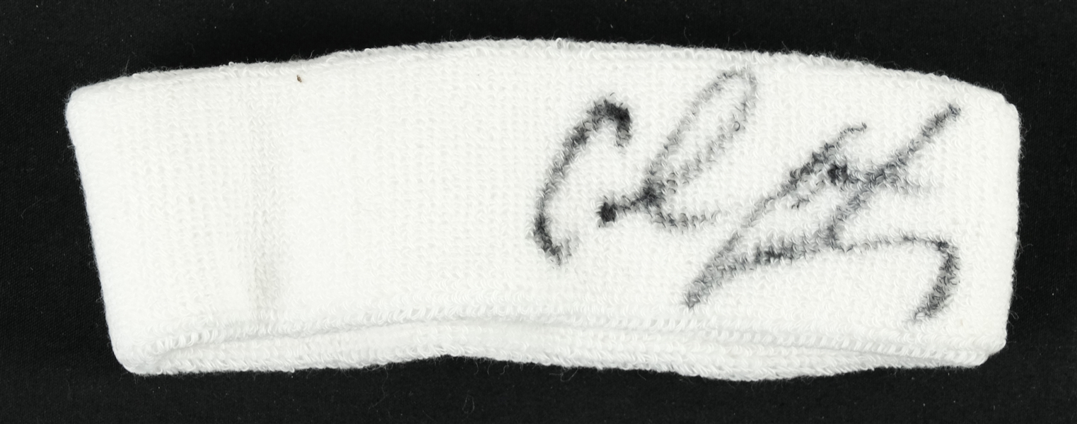Carmelo Anthony Game Used & Autographed Headband Steiner