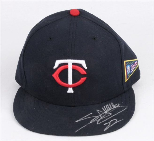 Miguel Sano 2015 Minnesota Twins Game Used Rookie Hat MLB