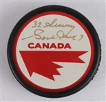 Gordie Howe Autographed & Inscribed Hockey Puck JSA