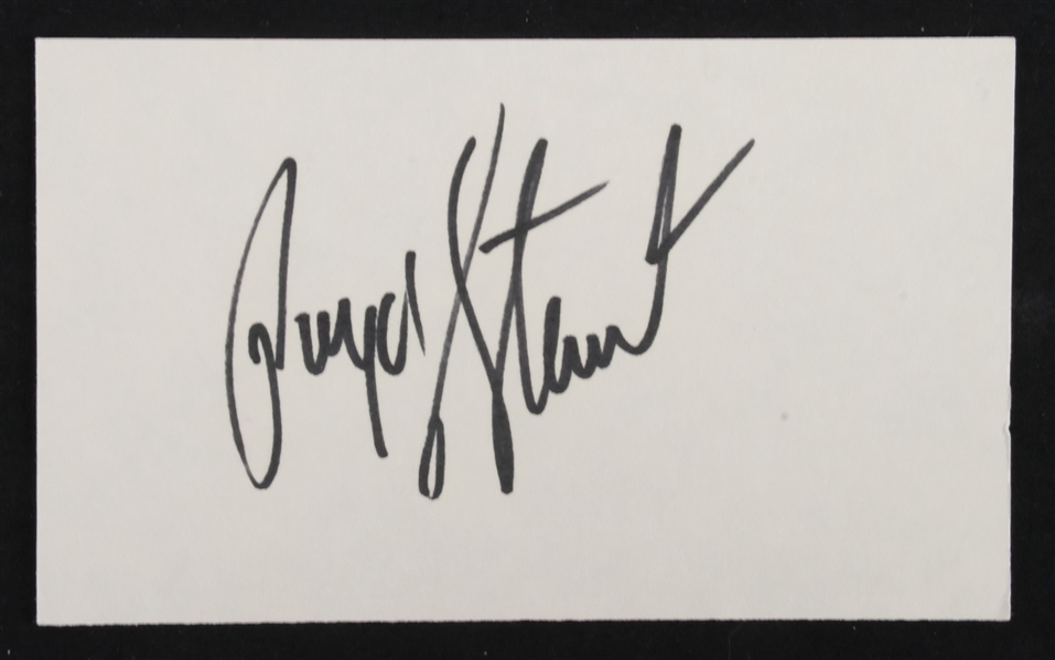 Payne Stewart Autographed 3x5 Index Card PSA