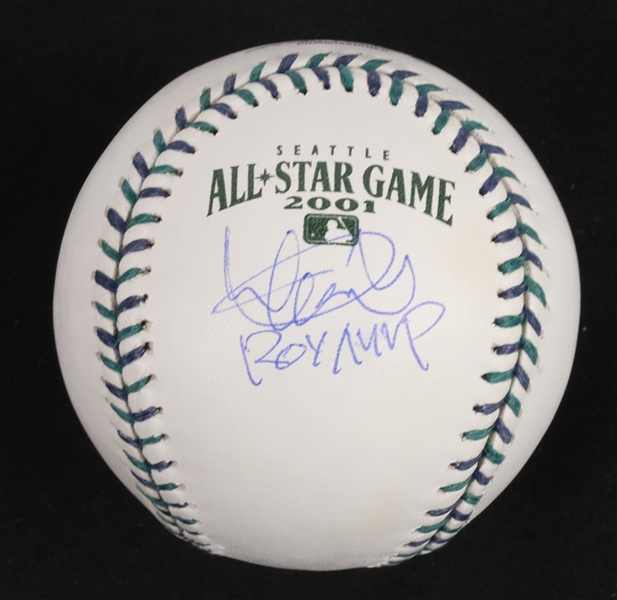 Ichiro Suzuki 2001 Autographed Inscribed Rookie of the Year & AL MVP All-Star Game Baseball