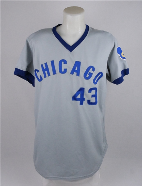 Paul Reuschel 1975 Chicago Cubs Game Used Jersey w/ Dave Miedema LOA