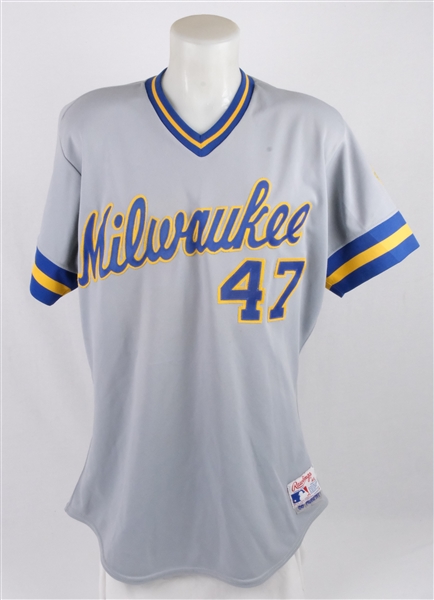 Tom Murphy 1988 Milwaukee Brewers Game Used Jersey