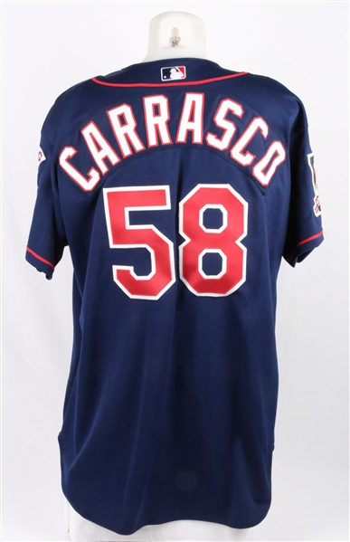 Hector Carrasco 2000 Minnesota Twins Game Used Jersey
