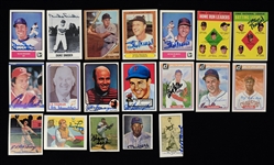 Collection of 19 Autographed Baseball Cards w/Killebrew & Musial