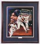 Dave Winfield 3,000th Hit Limited Edition Autographed Terrence Fogarty Framed 30x34 Lithograph #5/493