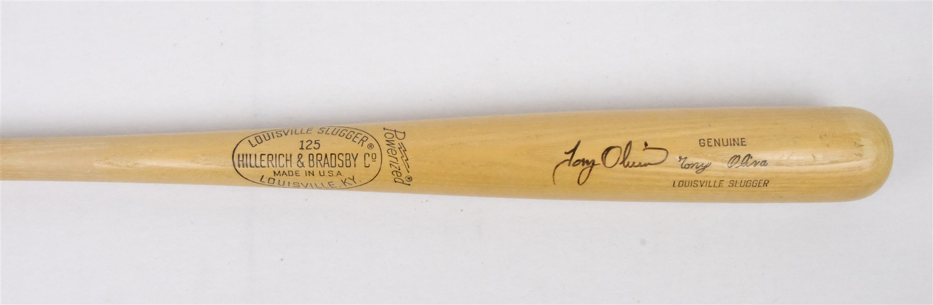 Tony Oliva Minnesota Twins Game Issued & Autographed Bat  