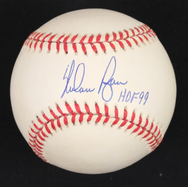Nolan Ryan Autographed HOF 99 Baseball JSA
