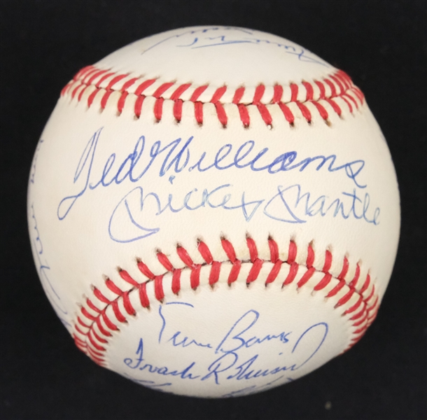 500 Home Run Club Autographed Baseball JSA
