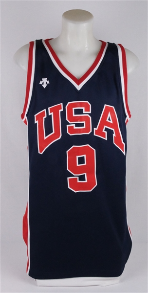 Michael Jordan 1984 Team USA Game Issued Jersey w/Dave Miedema LOA