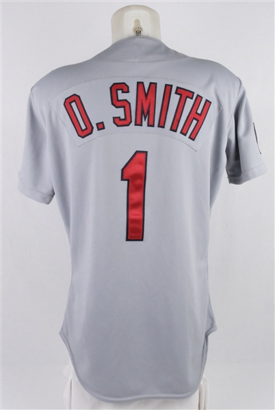 Ozzie Smith 1994 St. Louis Cardinals Game Used Jersey w/Dave Miedema LOA