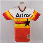 Nolan Ryan Autographed & Multi Inscribed Houston Astros Limited Edition Jersey Steiner