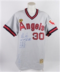 Nolan Ryan Autographed & Multi Inscribed California Angels Limited Edition Jersey Steiner