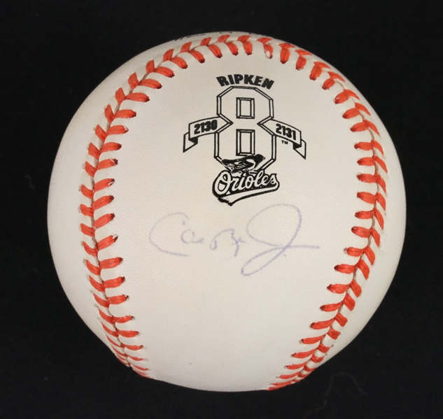 Cal Ripken Jr. Autographed 2,131 Baseball Steiner