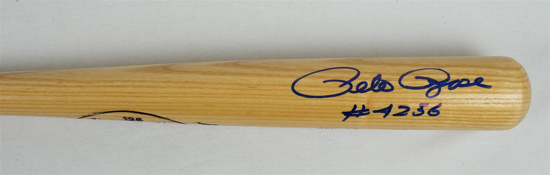 Pete Rose Autographed & Inscribed Signature Model Bat JSA