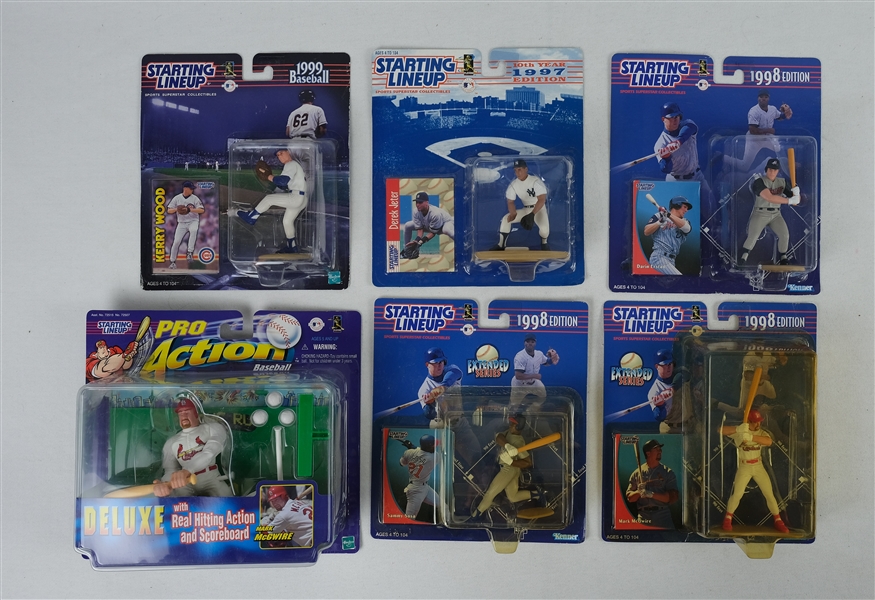 Collection of Starting Line Up Baseball Figures In Original Packaging
