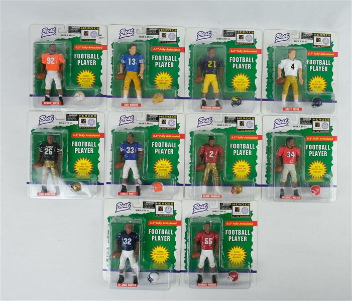 Collection of Football Best Heroes of the Gridiron Set of 10 In Original Packaging