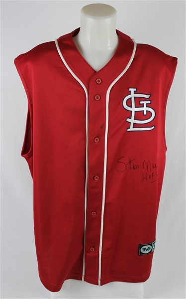 Stan Musial Autographed & Inscribed Jersey Vest w/Signed LOA