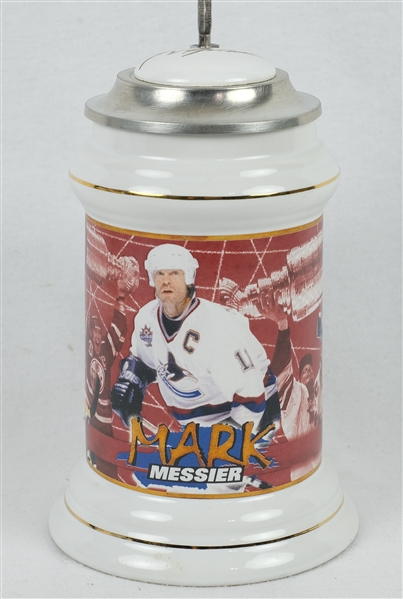 Mark Messier Autographed Beer Stein Steiner