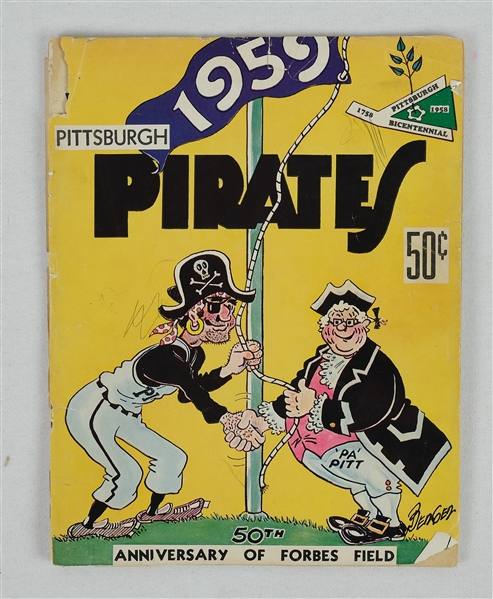 Pittsburgh Pirates 1959 Yearbook w/Roberto Clemente