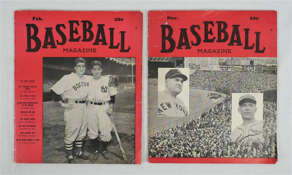 Vintage 1943 Baseball Magazines