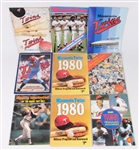 Minnesota Twins Lot of 9 Vintage Baseball Programs