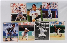 Collection of 7 Autographed 8x10 Photos w/Joe Carter