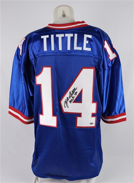 Y.A. Tittle Autographed & Inscribed Jersey