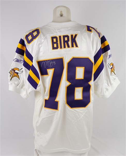 Matt Birk Autographed Minnesota Vikings Authentic Jersey