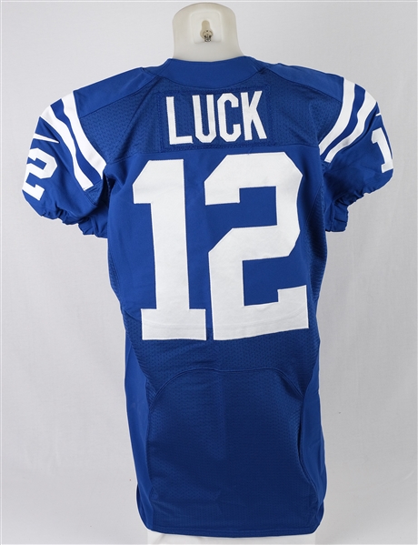 Andrew Luck 2015 Game Used & Autographed Jersey vs. Titans 9/27/15 Panini