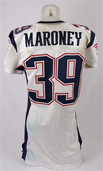 Laurence Maroney 2009 New England Patriots Game Used Jersey Worn 10/25 vs. Tampa in London PSA/DNA