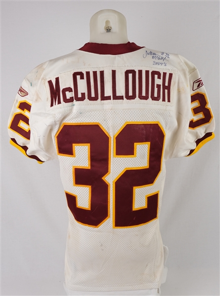 Sultan McCullough 2004 Washington Redskins Game Used Jersey