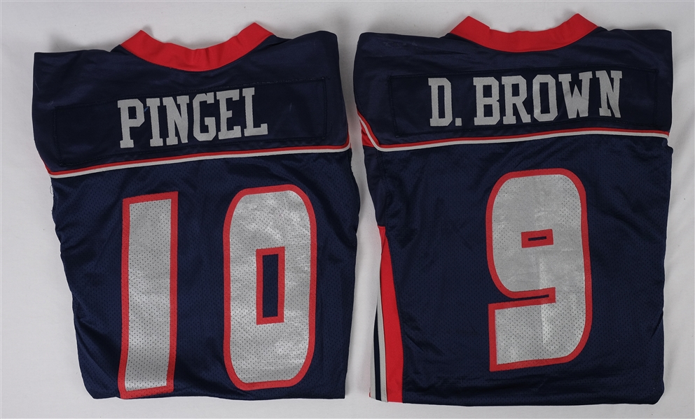 Don Brown & Scott Pingle 2004 NIFL Game Used Jerseys