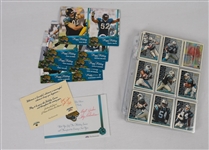 Panthers & Jaguars 1995-2000 Collection of 225 Cards & 10 Christmas Cards From Team