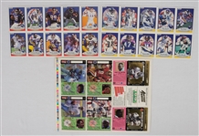 Vintage 1990 Fleer Football Cards & 1993 Action Packed Promo Uncut Sheet
