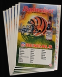 Lot of 6 Vintage 1992 Budweiser 21x31 Posters w/Bengals Eagles Dolphins Vikings Bucs & Redskins
