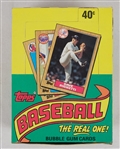Unopened 1987 Topps Wax Packs Baseball Card Box