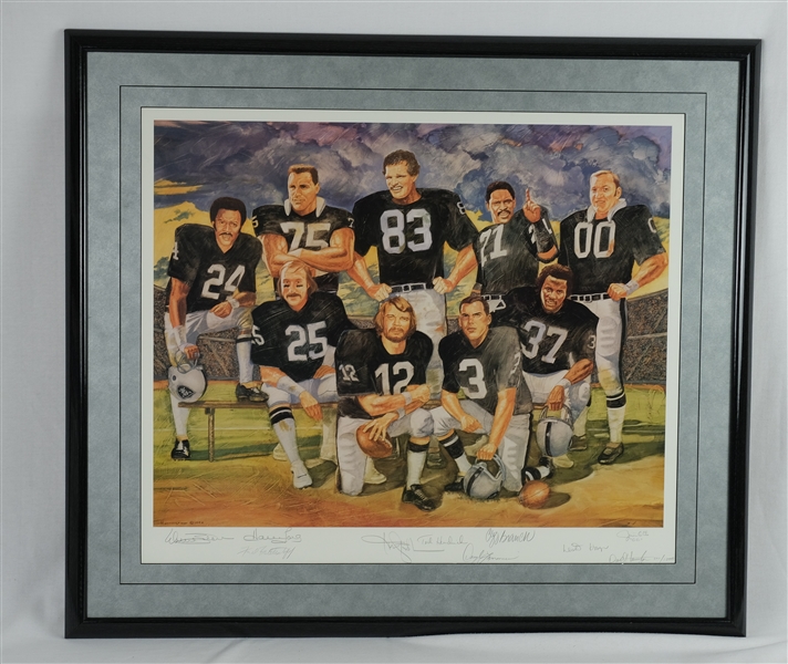 Raiders Legends Multi Signed Framed Lithograph 