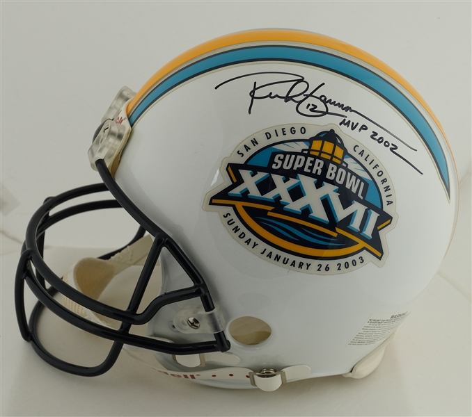 Rich Gannon & Brad Johnson Dual Autographed Full Size Authentic Super Bowl XXXVII Helmet