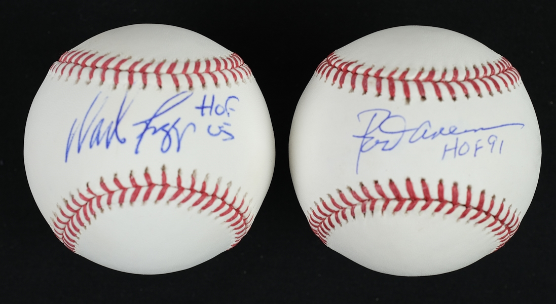 Rod Carew & Wade Boggs Autographed Baseballs JSA