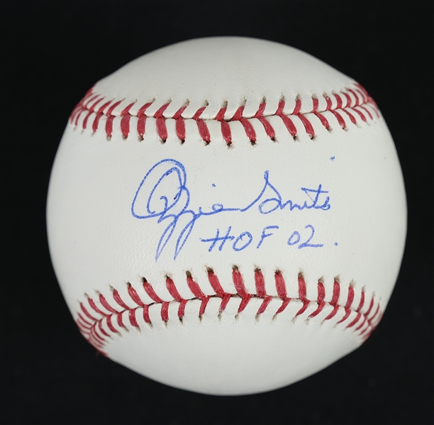 Ozzie Smith Autographed Baseball JSA