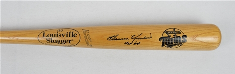 Harmon Killebrew Autographed & Inscribed HOF 84 Bat JSA
