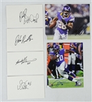 Minnesota Vikings Lot of 6 Autographed Cuts & Photos