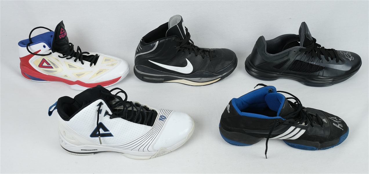 Minnesota Timberwolves Lot of 5 Game Used & Autographed Shoes