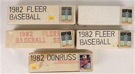 Lot 5 Donruss & Fleer 1982 Baseball Card Sets w/Cal Ripken Jr. Rookie Card